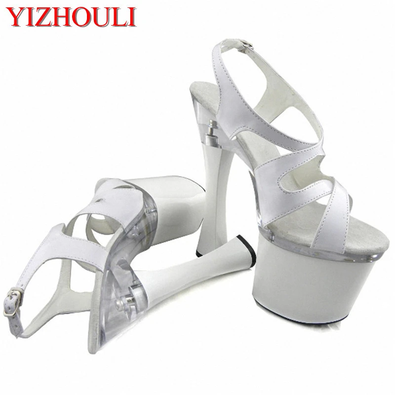 spool heel sandals