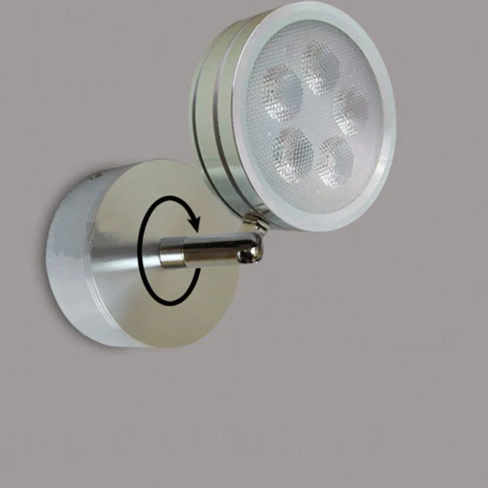 

4pcs/lot Modern 3W LED Wall Lights Spotlight Bedside Reading Lamp Adjustable