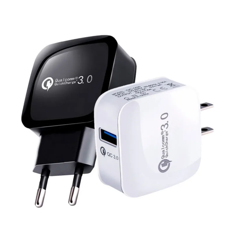 

Quick Charge 3.0 15W Travel Wall Fast Charger For Xiaomi Redmi Note 5 6 pro For iphone X XS Samsung Huawei Mobile Phone KONSMART
