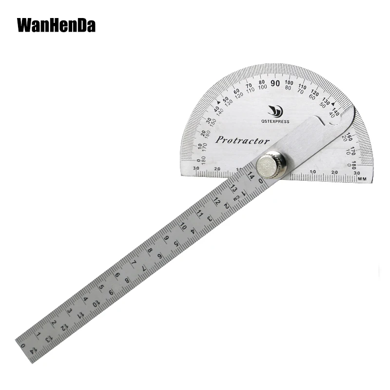 

14cm multifunction stainless steel roundhead angle ruler mathematics measuring tool Protractors Digital Angle Finder Level
