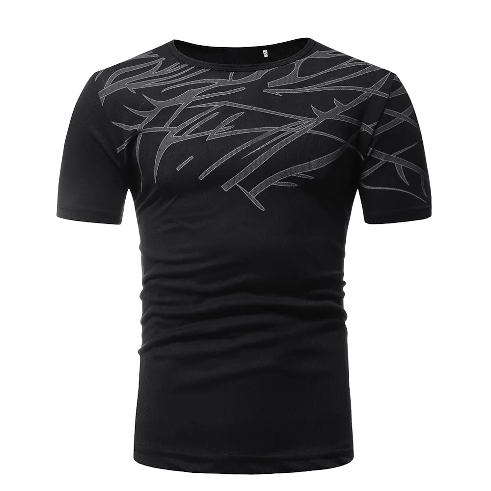 Tshirt 2019  Men Summer Top Casual Printing Men's Short Sleeved T-shirt Blouse   For Male Free Shipping | Мужская одежда