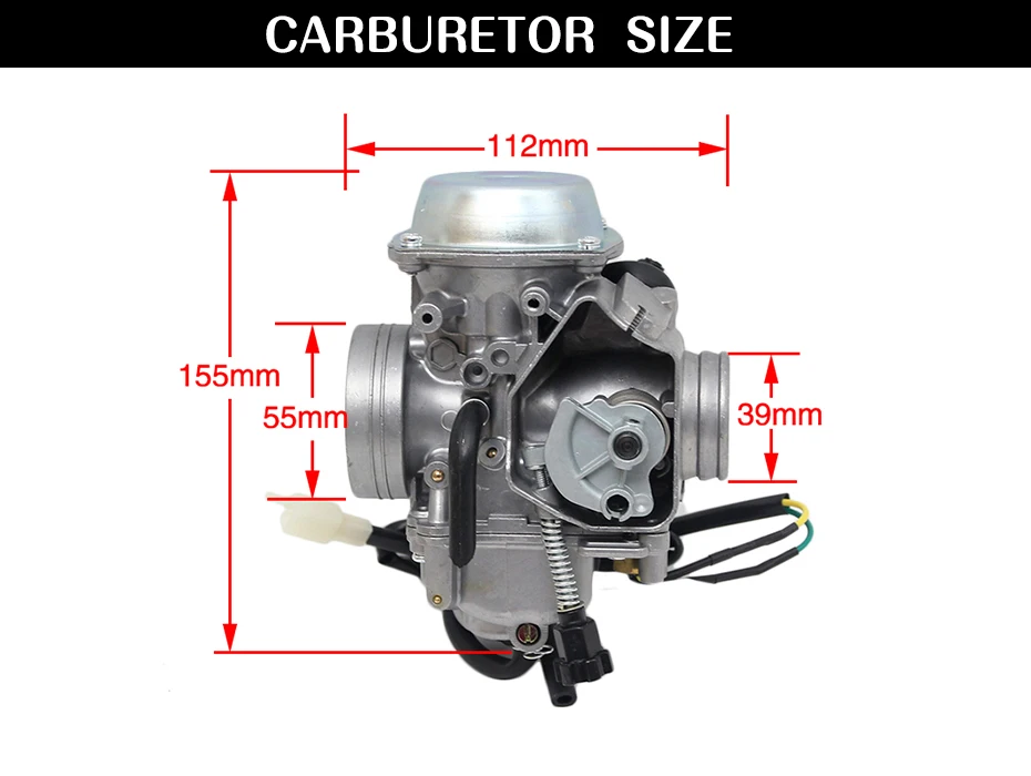 ZSDTRP PD32J 32 мм вакуумный карбюратор чехол для honda TRX350 400 450 1997-2006 Универсальный другой 300cc до 450cc гоночный мотор UTV ATV