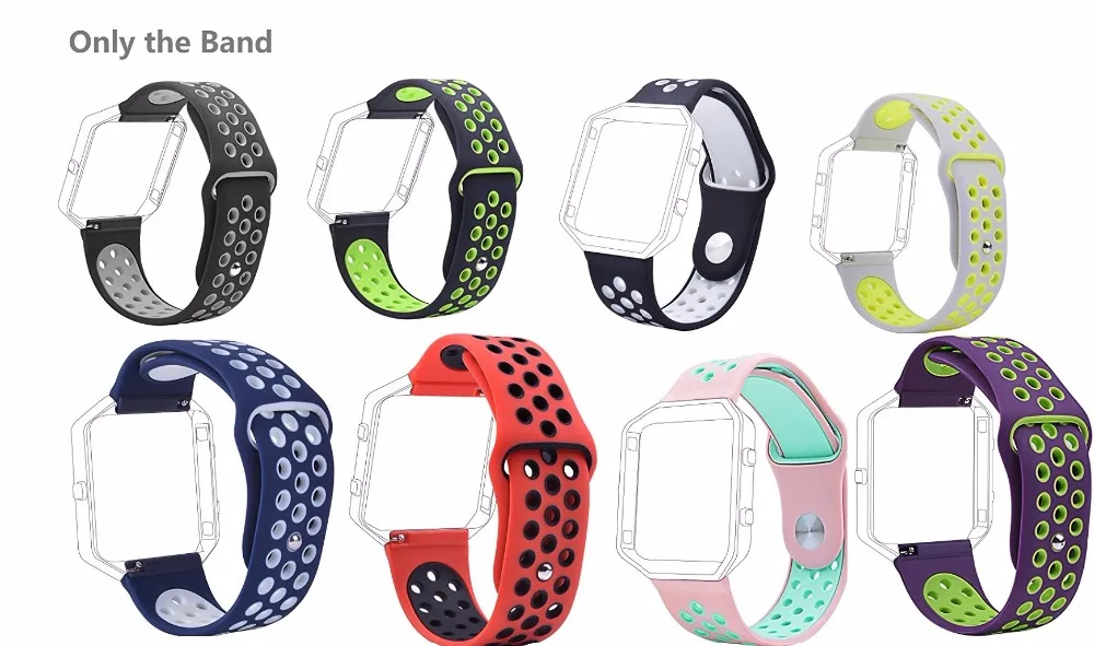 

Soft Sport Silicone Replacement Wristband Strap for Fitbit Blaze Smart Fitness Watch without Frame