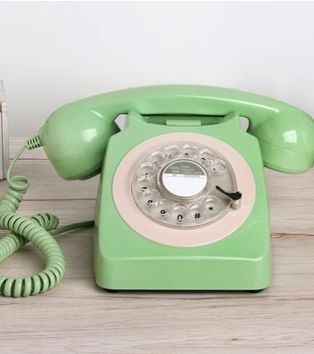 

fashion 1951 wired fitted antique vintage household Rotate dial telephone