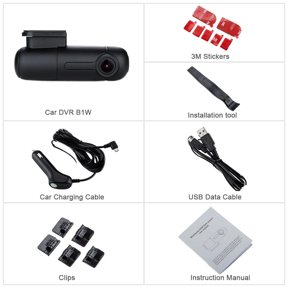 Автомобильный видеорегистратор с ночным видением Sony IMX323 360 градусов Full HD