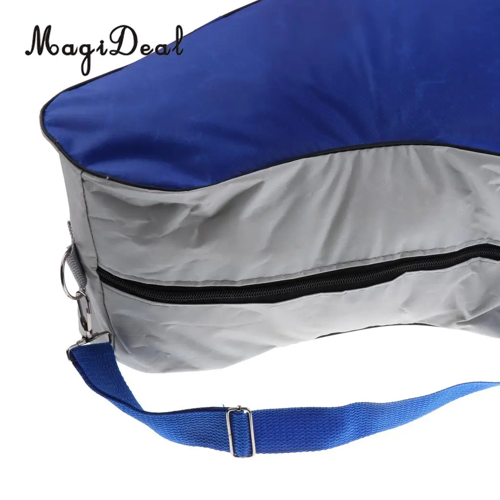 MagiDeal Portable Large-capacity Inline Roller Skating Boots Bag Ice Skating Bag Hockey Skate Shoulder Bag Equipment Bag Blue
