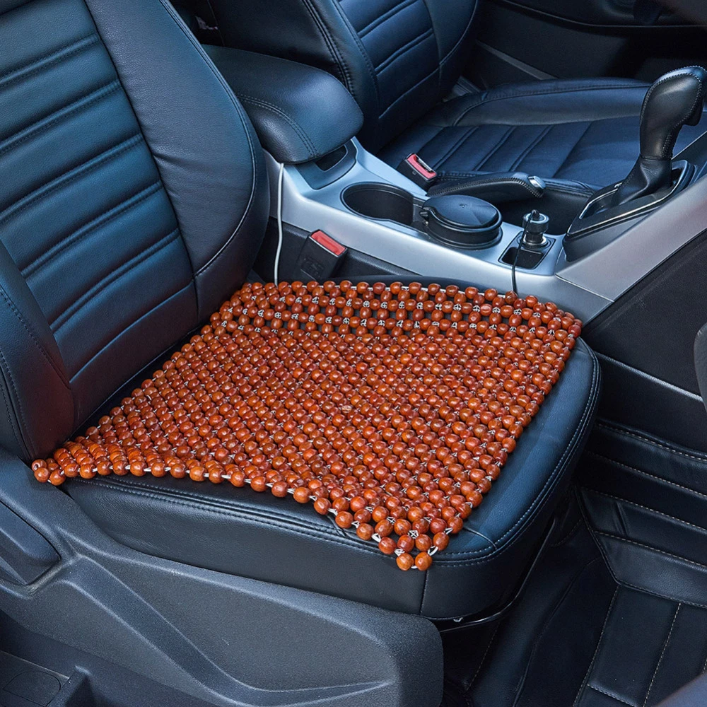Cojín de asiento con cuentas de palisandro africano, cubierta de silla el hogar, masaje con cuentas para coche, fundas para asientos|Coberturas de asiento automóviles| - AliExpress