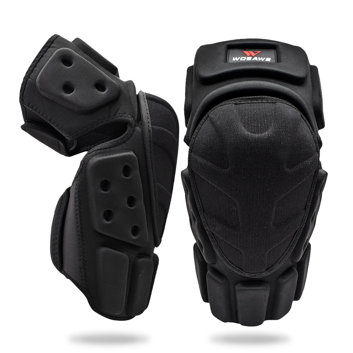 Motorcycle Knee Pads Protector Guard Motocross Protective Knee Shin Brace Adjustable Long Leg Sleeve Gear Support Protection for Motorcycle Biking Skate Skateboard Off Road Racing for Men Women Black
