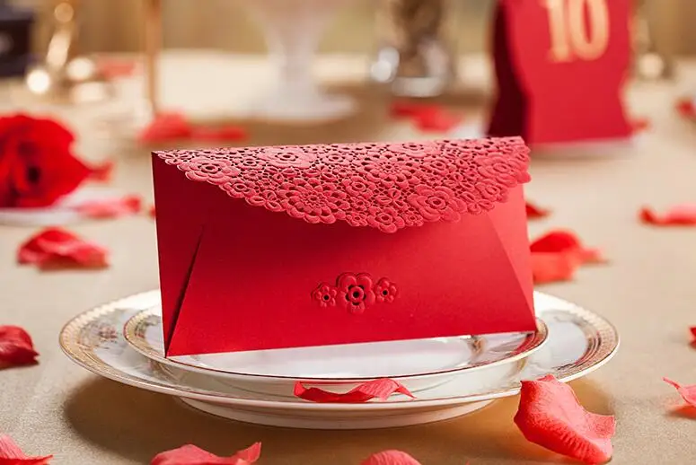 

Freeshipping 2pcs 9*17cm Wedding Invitation Envelope, Red Envelope for Bridal Shower, Money Envelope Bag Party Envelopes