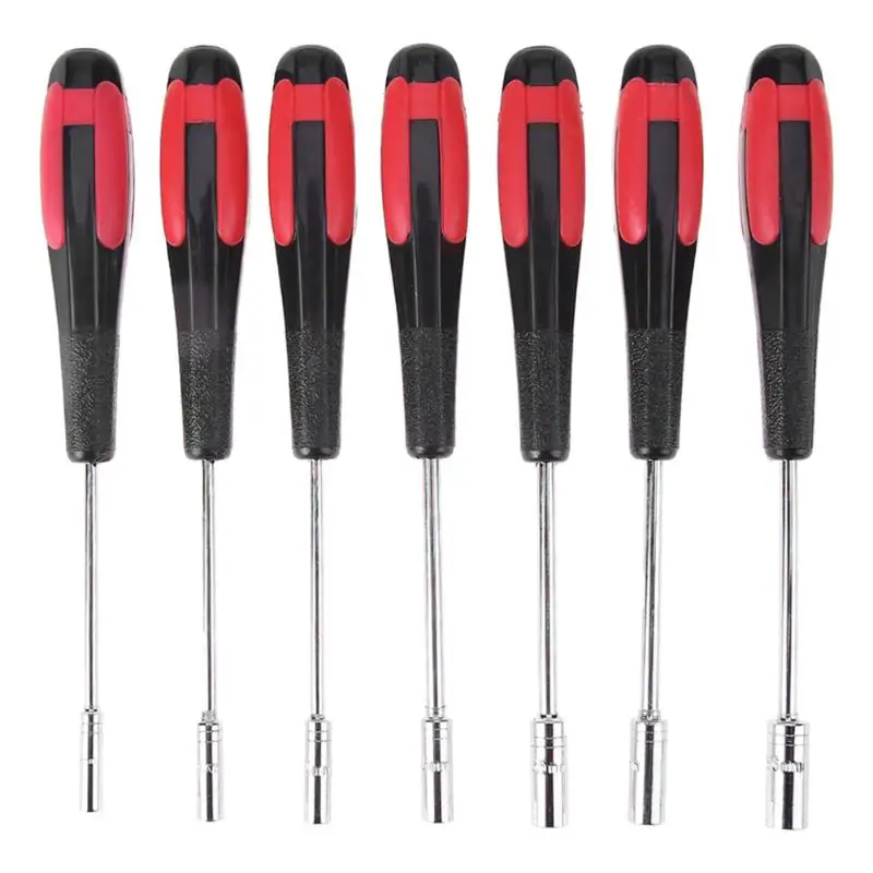 

1 set M3 M3.5 M4 M4.5 M5 M5.5 M6 Multifunction Steel Socket Driver Hex Nut Key Wrench Screwdriver Nutdriver Set Hand Tool