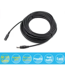 30 футов 10 м 5,5 мм x 2,1 мм 5,5/2,1 мм 12 В DC Мужской Женский удлинитель шнур 20AWG для камеры видеонаблюдения и маршрутизатора