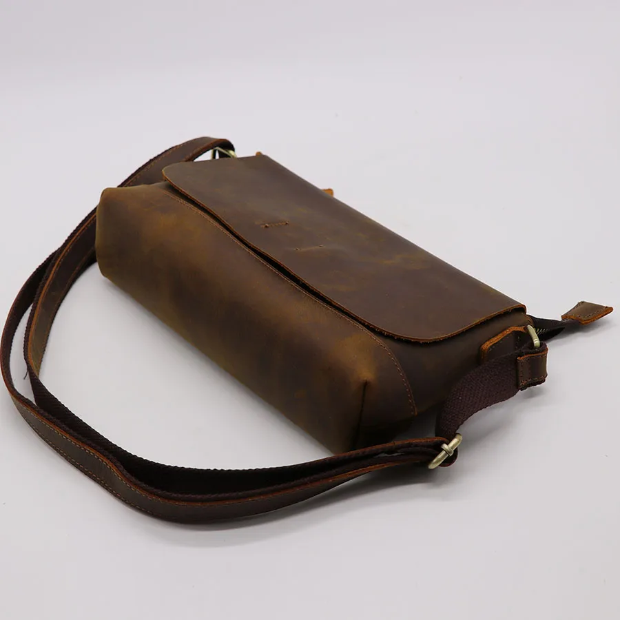 Woosir Cross Body Leather Bag Brown