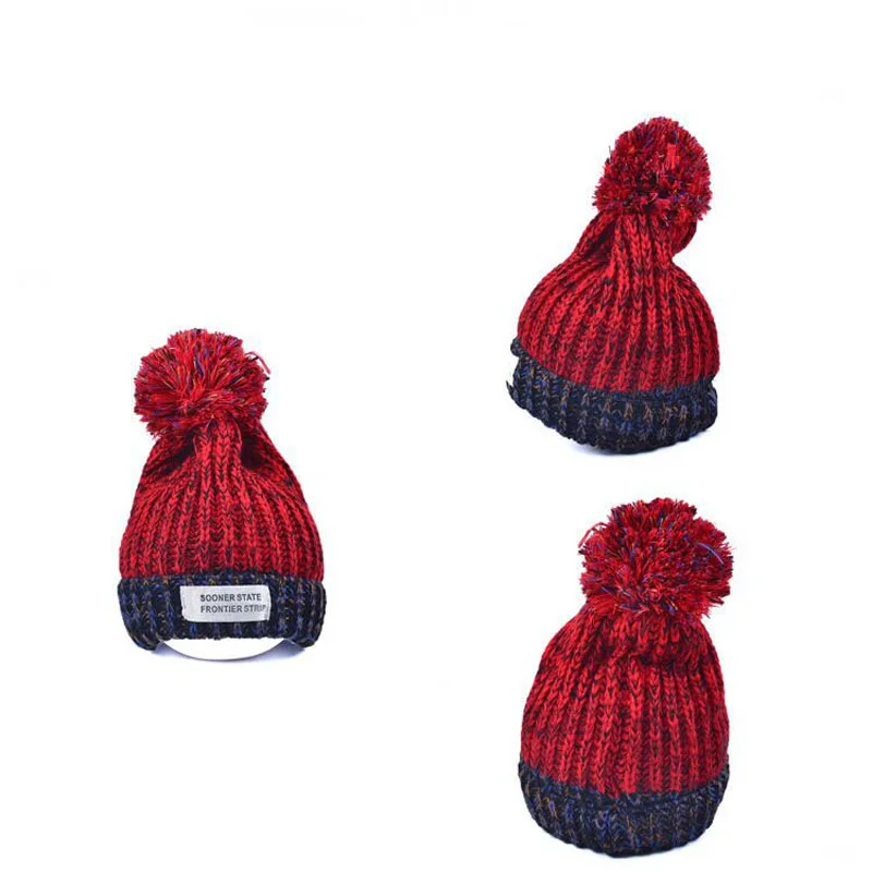 Женская зимняя шапка, шерсть, модная шерстяная шапка для женщин, женская шапка, трикотаж, надписи Шапочка-бини для взрослых, Осенняя шапка, теплая зимняя шапка