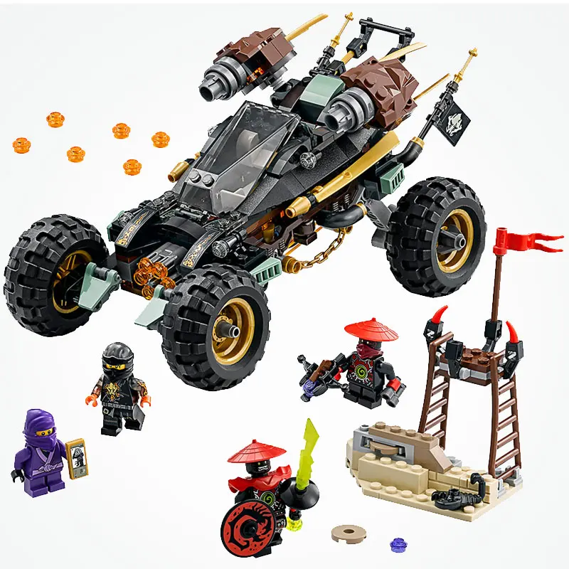 Ninja 443pcs Ninja Rock Roader Building Blocks Racing Car Toys For Children