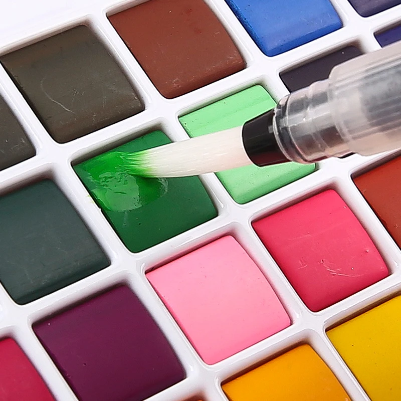 36 Цвета одноцветное набор акварельных красок высокое качество пигмент с Краски кисть Краски ing рисунок товары для рукоделия