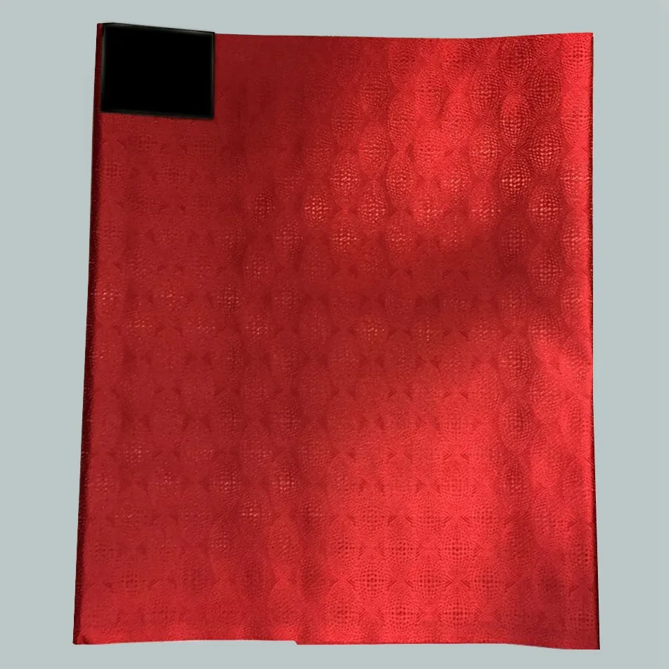 

Fashion African Headwear, Red nigeria Sego headtie gele & wrapper for party 2pcs/pack LXL-9-1