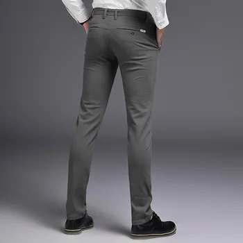 

Men's Business Casual Trousers Korean Version of Slim Pants Men's Suit Pants Fashion Cotton Stretch Pants Temperament Menswe