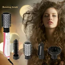 CHJ Многофункциональный фен Автоматическая Вращающаяся Щетка Для Волос Ионные Hair Styler Керамические Горячего Воздуха инструменты Для Укладки фен щетка 220 В ЕС plug фен с вращающейся щеткой