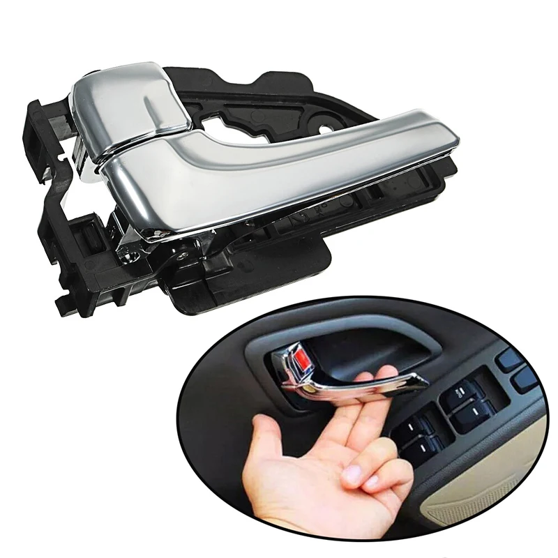 

For Hyundai Tucson Inner Door Handle Ix35 2010-2014 1pc Trim Cover Replacement Car Left Inner Chrome