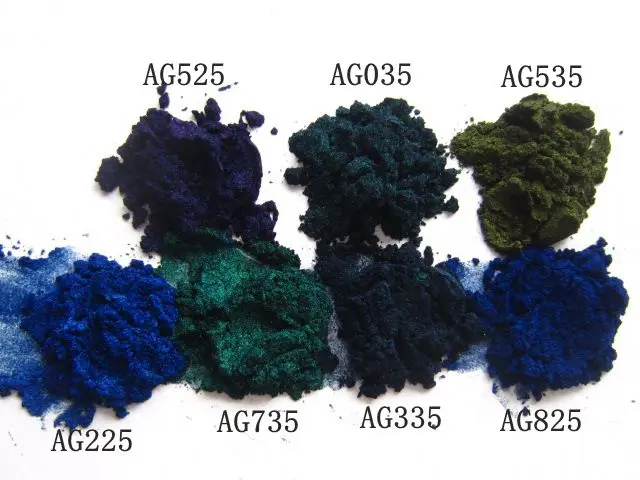 7 цветов Хамелеон пигмент, смена цвета пигмент, широко используется в пластике, гвоздях, автомобилях