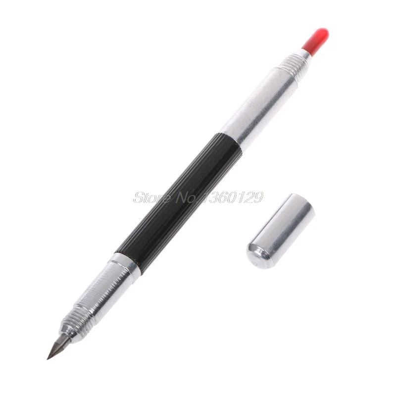 

Double End Sharp Tungsten Steel Tip Scriber Clip Pen Ceramics Glass Shell Metal Construction Marking Tools 137mm