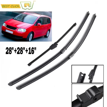 Misima Windshield Windscreen Wiper Blades For VW Touran 2003-2006 Front Rear Window Wiper 2004 2005 28"28"16" Set