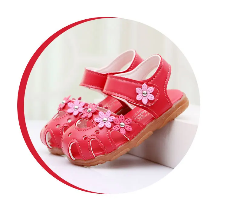 Summer Flower Soft Bottom Baby Sandals