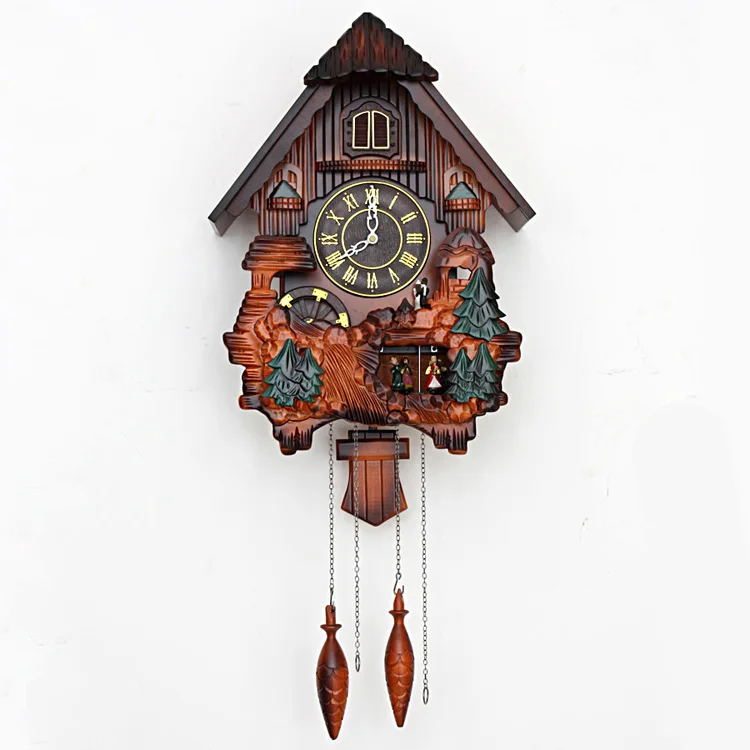 Cuckoo музыкальная настенная креативная Мода Гостиная кварцевые часы немой музыкальные часы настенные диаграммы