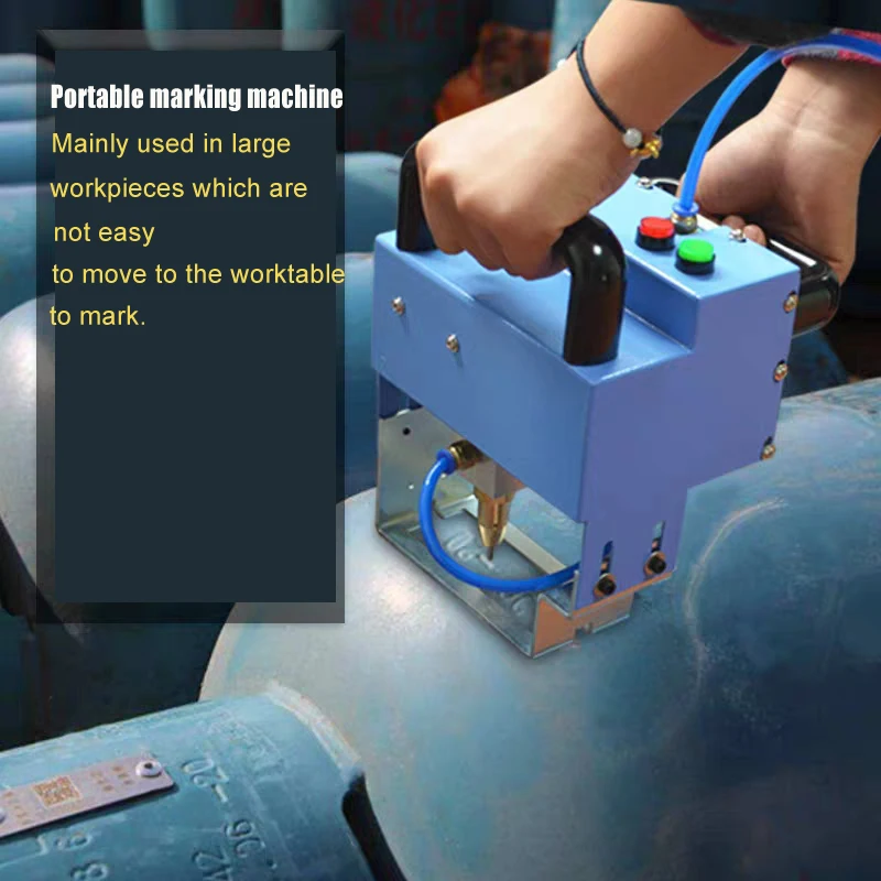 Blue Color Fast Speed Marking Portable Marking Machine