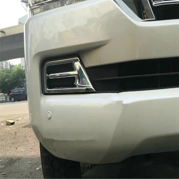 

WELKINRY car auto cover For Toyota Land Cruiser V8 J200 2016 2017 2018 ABS chrome front head fog lamp light sticker trim