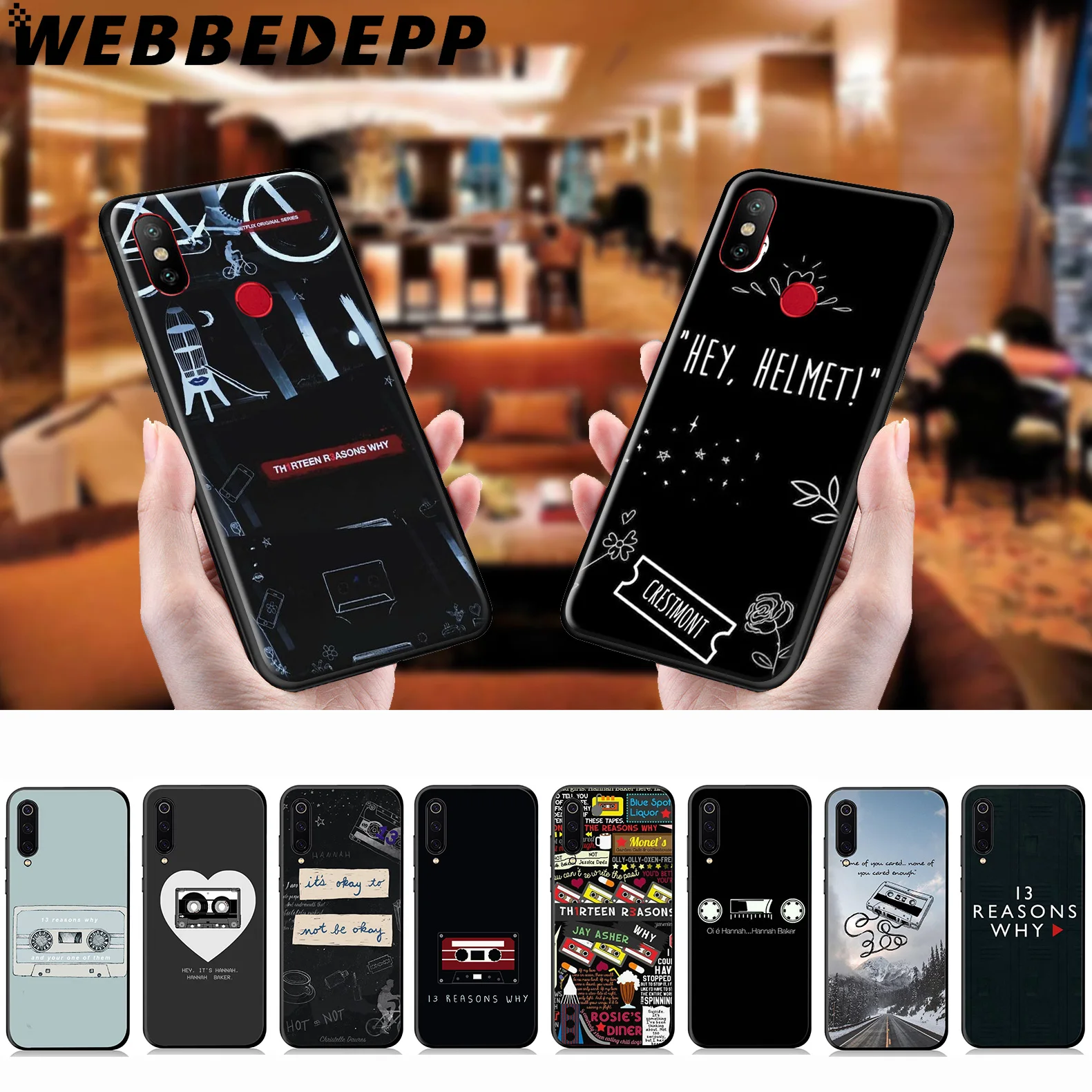 WEBBEDEPP тринадцать причин почему мягкий чехол для Xiaomi Mi 9T 9 8 SE 6 A1 A2 A3 Lite MiA1 MiA2 MiA3 F1 MAX 3