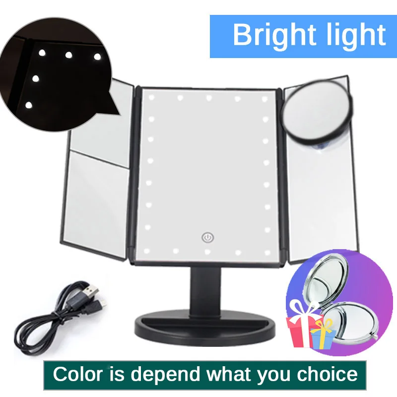 Coiffeuse avec miroir vanity light Голливуд luces tocador портативное Зеркало для женщин тщеславие лампы ампулы lumineux maquilage - Испускаемый цвет: Bright light
