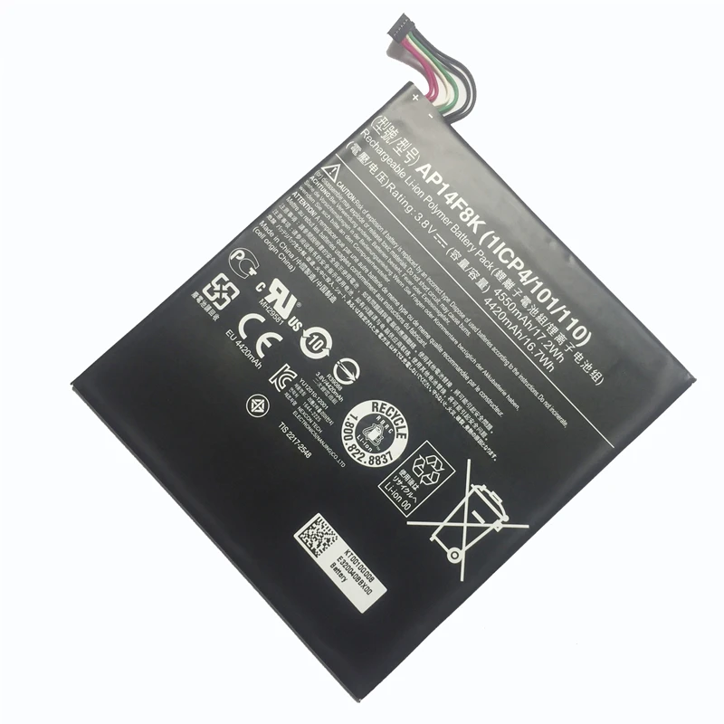 Перезаряжаемые 4550 мАч планшет Батарея AP14F8K для acer Iconia Tab A1 850 B1 810 820 830 W1 литий