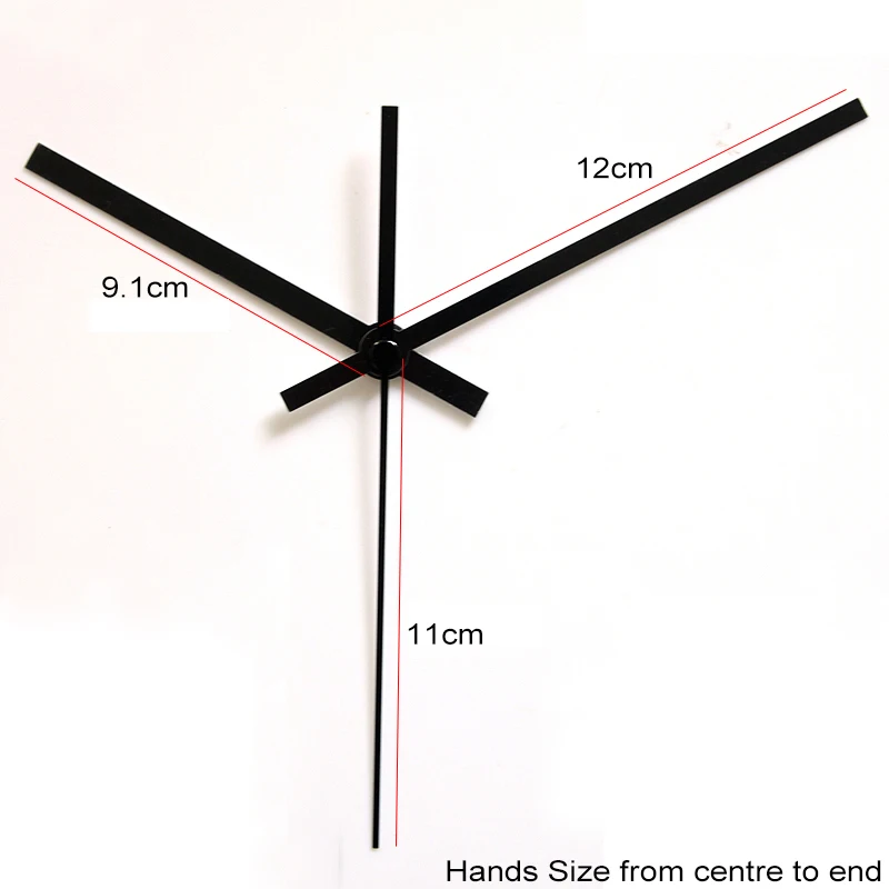 12888 11 мм длина винта принадлежность для часов Кварцевый механизм пластиковый шаг движение с 1# черные часы стрелки набор часов DIY