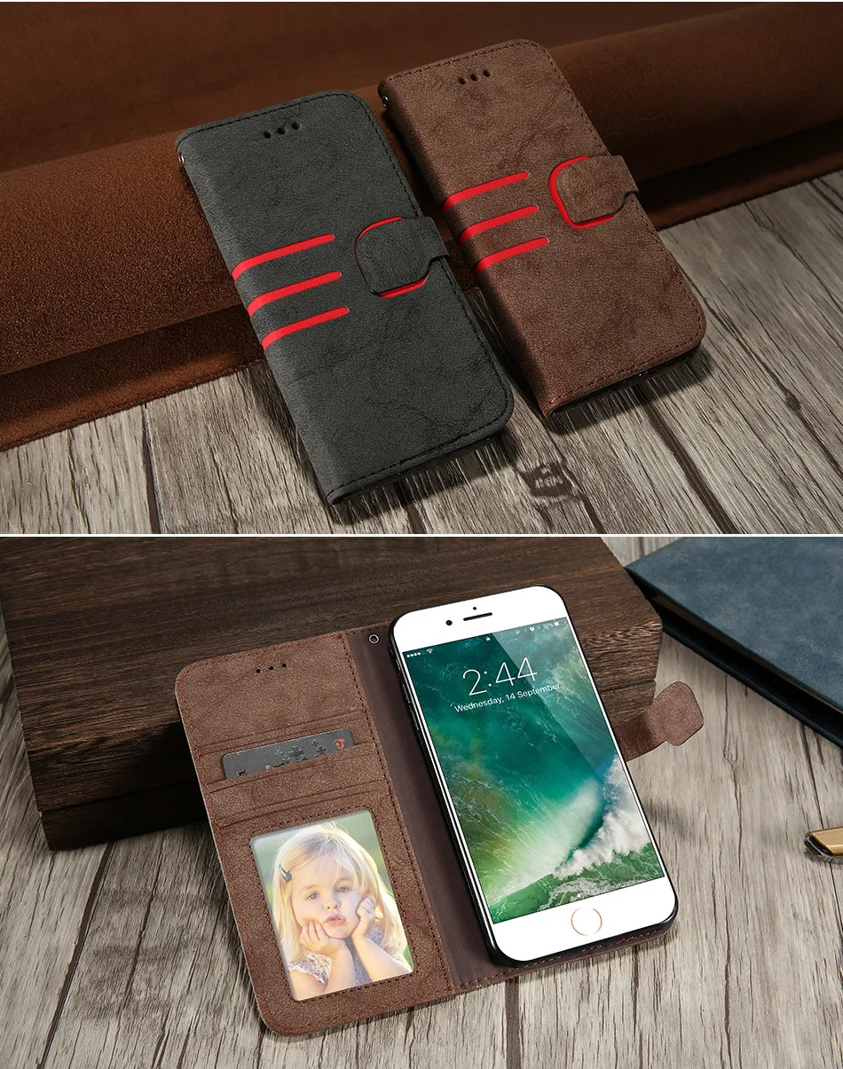 KISSCASE Matte PU Leather Cover For iPhone 6 6s 7 Plus (14)