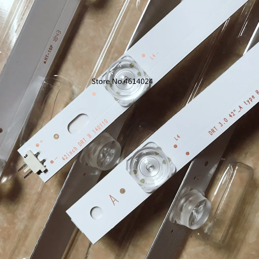 

5set=40pcs replacement LED strip 8 leds For LG INNOTEK DRT 3.0 42"_A/B TYPE 42LB5610 42LB5510 42LY320C 42GB6310 TV LCD 825mm