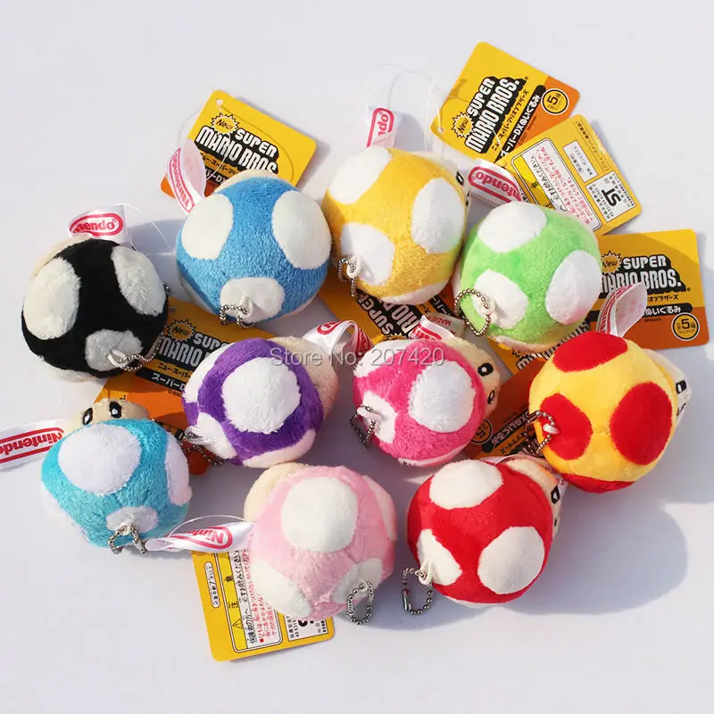 Плюшевая Мягкая Кукла Братья Марио с брелоком 10 цветов 3 дюйма шт./партия|plush doll|super