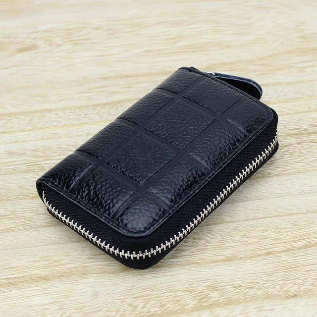 New Fashion Genuine Leather Key Wallets Multifunction Coin Purses Card