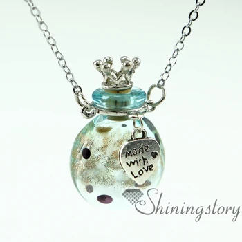 

round essential oil necklace wholesale essential oils necklace diffuser aromatherapy diffuser jewelry miniature glass bottles