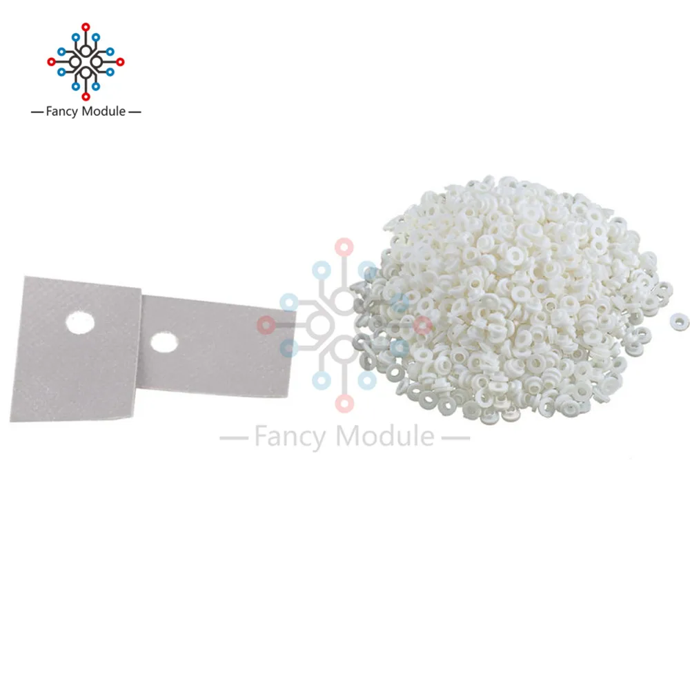 100 шт. TO-220 транзистор пластиковая шайба изоляции шайба+ TO-220 колодки силиконовые