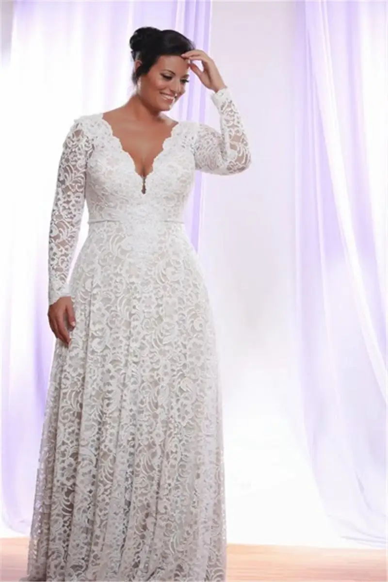 cheap-plus-size-full-lace-wedding-dresses-with-removable-long-sleeves-v-neck-bridal-gowns-floor-length-a-line-wedding-gown (1)