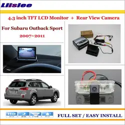 Liislee для Subaru Outback Sport 2007 ~ 2011 обратно вверх обратный Камера + 4.3 "Цвет ЖК-дисплей Мониторы = 2 В 1 заднего парковка Системы