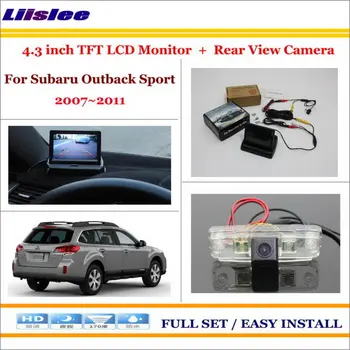 

For Subaru Outback Sport 2007~2010 2011 Back UP Reverse Camera & 4.3" Color LCD Monitor Screen 2 in 1 Rearview Parking System