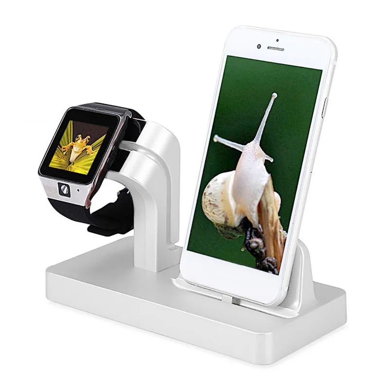 2 в 1 Подставка для зарядки iPhone X Xs Max 8 7 6 iWatch Series 3 многофункциональная зарядная док