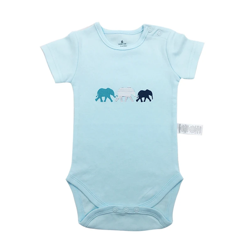 

100% Cotton Baby Bodysuit Infant Jumpsuit Overall Short Sleeve Body Suit Newborn Boy Girl Clothing Set Summer 6-24M