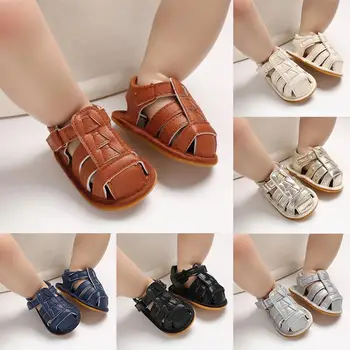

Summer Baby Boys Shoes Soft Toddle Boy Sandals Infant Baby Boys Cute Soft Sole Sandal Shoes Baby Boy Velcro Bottom Sandals A1
