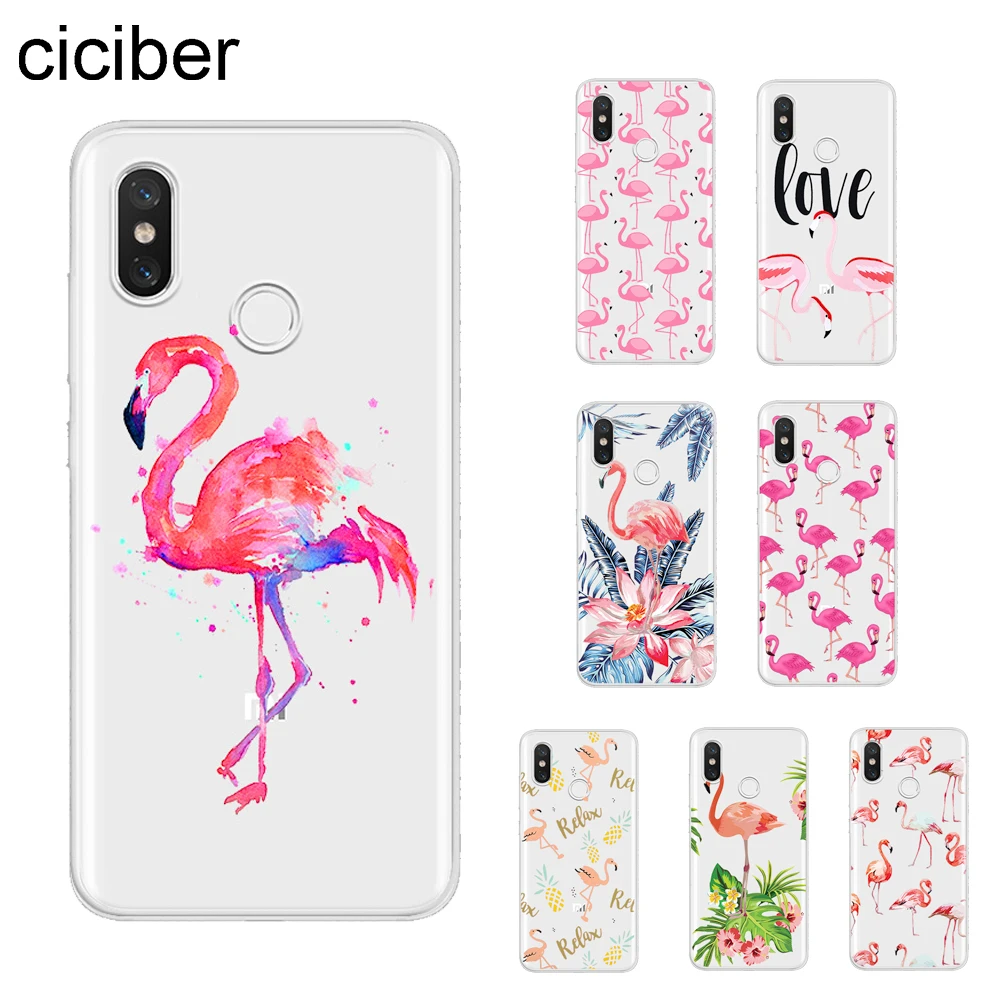 

ciciber Flamingo Cover For Xiaomi MIX MAX 3 2 1 S Pro MI A2 A1 9 8 6 5 X 5C 5S Plus Lite SE Pocophone F1 Phone Cases Soft TPU