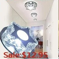 Laimaik ac90-260v 3 Вт crystal led Потолочные светильники проход Гостиная балкон современные светодиодные лампы Освещение для украшения дома светильник