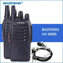 2pcs/lot Baofeng BF-888S Walkie Talkie UHF 400-470MHZ 888s Portable Walkie Talkies BF888S Handheld Two Way Radio Communicator