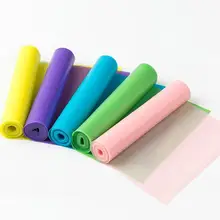 Розничная 150 см латексные красочные Натяжные женские пояса из натуральной эластичной ленты со шнуровкой Эспандеры